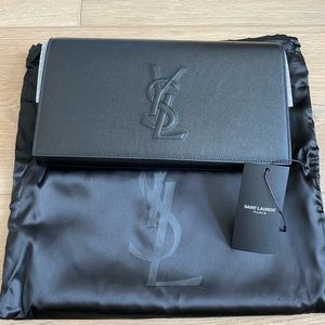 YSL chevrette in Black/Nero